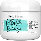 Body Merry Cellulite Cream with Caffeine + Retinol + Seaweed - Firming & Toning Gel that can be Used Solo or as the Perfect Companion to your Massager, Brush, Scrub, Roller or other Remover Treatment