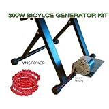 Bicycle Generator Kit 300 Watts DC Pedal Power Generator With Dynamo, Belt, Plate, Stand