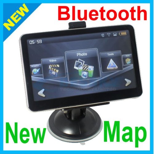 5.0 TFT-LCD touch screen BLUETOOTH CAR GPS NAVIGATION 2GB MP3/MP4 TOUCH SCREEN AV-IN NEW USA MAP