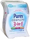 Purex® Complete 3-in-1 Laundry Dispenser with 20 Sheets, Pure & Clean Scent, All in One Detergent and Softener and Anti-static Sheet