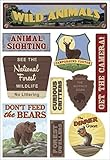 Karen Foster Design Acid and Lignin Free Scrapbooking Sticker Sheet, Wildlife
