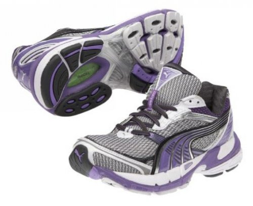 PUMA Complete Spectana 2 Laufschuhe Damen, WeiÃ?/Silber/Purple, 40.5