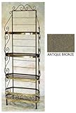 Antique Bronze 30" French Bow Rack with Brass Tips and Trim (Antique Bronze ....