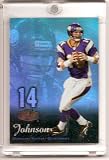 2006 Flair Showcase Football Showcase Brad Johnson Minnesota Vikings Football Card # 54 - Mint Condition - Shipped in Protective Display Case