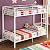 Walker Edison Twin-Over-Twin Bunk Bed, White by Walker Edison