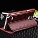 CASEPRADISE View Side Flip Leather Etui Stand Case Cover For Samsung Galaxy Note 4 Red