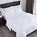 puredown Lightweight Goose Down Quilted Comforter, 100% Cotton Fabric Cover, Duvet Insert with Corner Tabs, King Size, White