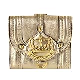 Juicy Couture Leather Crown Charm Wallet Gold