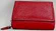 Rolfs Genuine Leather Tab Zip Around Wallet ~ Red