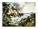 Point Lobos Monterey California by Thomas Moran. Art Print Poster FRAME IT.. 34 inches width by 26.5 inches height. Highest Quality Art Poster Print