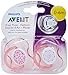 Avent Contemporary Freeflow Pacifier - Pink - 0 - 6 Months - 2 Ct