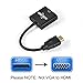 HDMI to VGA Adapter, Dasteck 1080P HDMI Male to VGA Female Video Converter Adapter Cable for PC Laptop HDTV Projectors and other HDMI input Devices