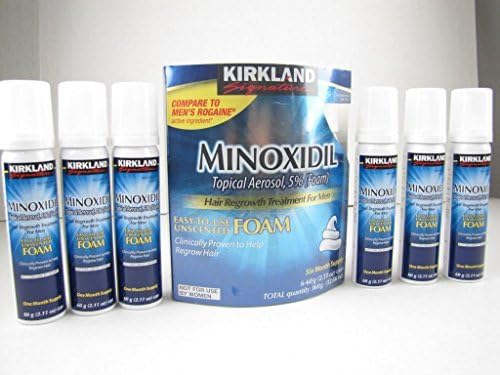 6 Cans Kirkland Signature Minoxidil Topical Aerosol Hair Regrowth for Men by SSW Wholesalers