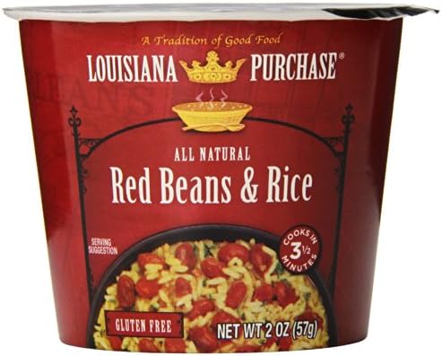 Louisiana Purchase Red Beans &amp; Rice 2 Oz Cup (Pack of 6)