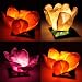 Flower Shape Floating Water Lanterns Pack of 8