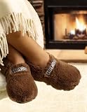 Hot Sox aufheizbare Hausschuhe Supersoft Gr. L/41-45 Braun