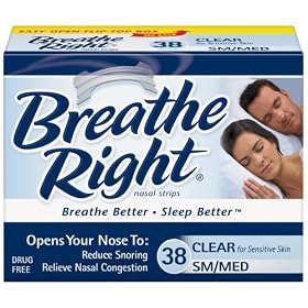 Breathe Right-Nasal Strips Clear Sm/Med, 115ct. (3 Pack of 38)