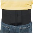 Trainer's Choice Elastic Back Support with Absorption Pad, Black, One Size