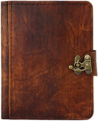 Plain Pattern Kindle Touch Paperwhite Voyage Kindle 4 5 Case Cover Vintage Leather Hardcover Wallet Pouch Cases Covers Lock Brown Suitable for Kobo Glo Kobo Touch Kobo Aura Sony PRS