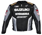 Joe Rocket Suzuki Replica Supersport Mens Motorcycle Jacket Black/Gunmetal/Silver Small S