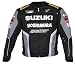 Joe Rocket Suzuki Replica Supersport Mens Motorcycle Jacket Black/Gunmetal/Silver Medium