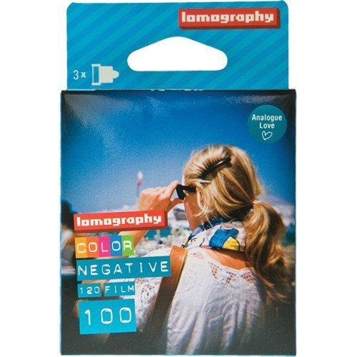 Lomography Three Pack of 100 ISO Color Negative 120mm Film Roll