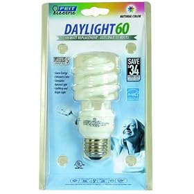Feit Electric ESL13T D 13-Watt Compact Fluorescent Mini Twist Bulb (60-Watt Incandescent... by Feit Electric