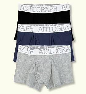 3 Pack - Autograph Cotton Rich Classic Trunks