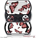 PSPgo Skin and Screen Protector Kit - Butterflies Pink fits Sony PSP go
