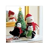 2006 Hallmark Very Merry Trio Singing Snowman with Penguins