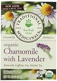 Traditional Medicinals Organic, Chamomile with Lavender, 16-Count Boxes (Pack of 6)