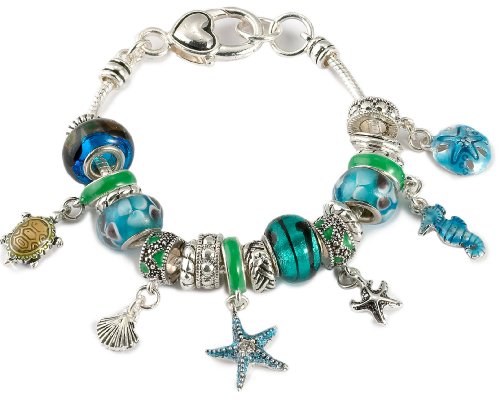 Bay Studio Sea Life Charms & Glass Bead Bracelet