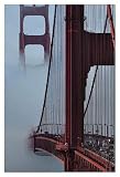 Golden Gate Bridge Art Poster PRINT Sabri Irmak 26x38