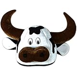 Plush Cow Head-Hat Party Accessory (1 count)