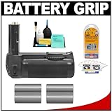 Zeikos MB-D80 Vertical Multi-Power Battery Grip + 2 EN-EL3e Batteries + Acc ....