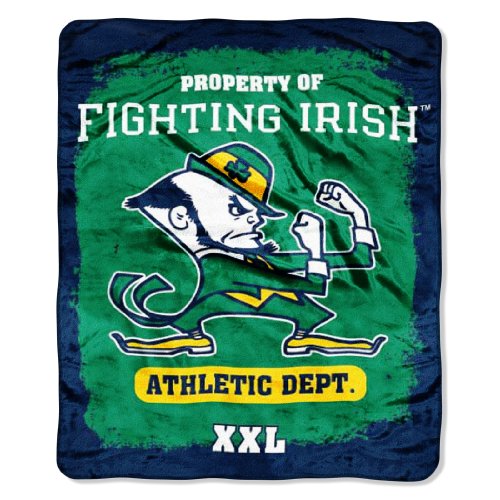 NCAA Notre Dame Fightin Irish 50-Inch-by-60-Inch Micro Raschel Throw 