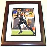Andy Dalton Autographed Cincinnati Bengals 8x10 Photo MAHOGANY CUSTOM FRAME