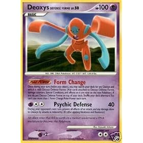 Pokemon Diamond & Pearl Legends Awakened Single Card Deoxys Defense Forme #25 Rare