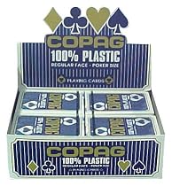 ASS Altenburger Spielkarten 40036 - Copag Plastic Poker klein, 57 x 89 mm blau