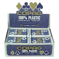 ASS Altenburger Spielkarten 40036 - Copag Plastic Poker klein, 57 x 89 mm blau