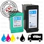 PACK AHORRO cartuchos de tinta reciclado negro y color compatible con HP 350 XL CB336EE & HP 351 XL CB338EE