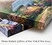 Thomas Kinkade Tinker Bell and Peter Pan Fly to Neverland 14 x 14 Gallery Wrapped Canvas
