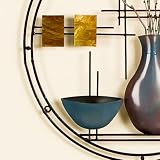 Southern Enterprises Metal and Capiz Vase Bowl Wall Art ~ Southern Enterprises