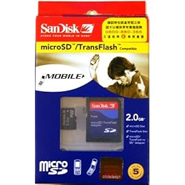 SanDisk 2GB microSDカード SDアダプタ付 パッケージ品