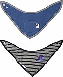 (チャンピオン)Champion 男の子 スタイ よだれかけ 2枚セット【69960306】 ボーダー×デニム
