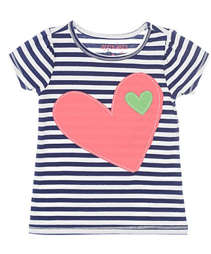 Sprockets Baby-girls Infant Ladybug Land Tee, Medieval Blue, 18 Months