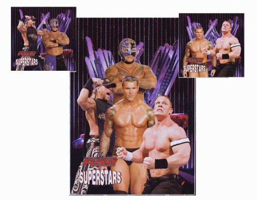 Belltex Bettw&auml;sche WWE Raw Superstars 135 x 200 und 80 x 80 cm Preisvergleich