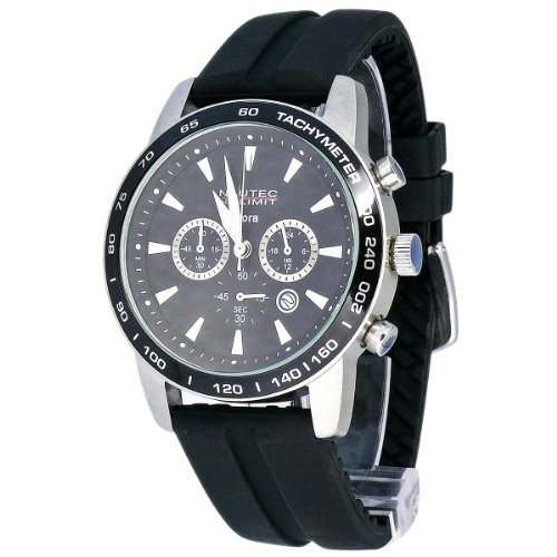 Nautec No Limit Herren-Armbanuhr Bora BO QZ/RBSTSTBK