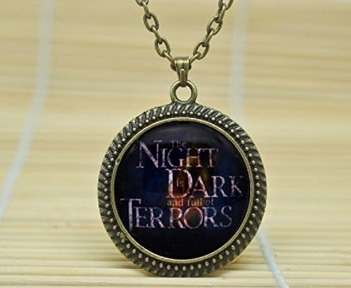 MagicalYeah Game Of Thrones 'The Night Is Dark And Full Of Terrors' Melisandre Necklace Glass Dome Cabochon Necklace
