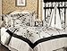 Read 7 Pieces Ivory and Black Luxury Bamboo Branch Comforter/bed-in-a-bag Set King Size Bedding Details 7 Pieces Ivory and Black Luxury Bamboo Branch Comforter/bed-in-a-bag Set King Size Bedding